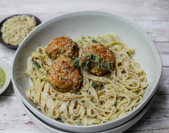 Turkey-Arugula-Pesto-Meatballs-Gluten-Free-Dairy -Free